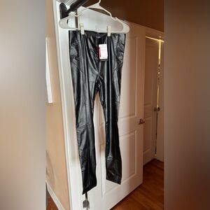 Black Faux Leather Leggings